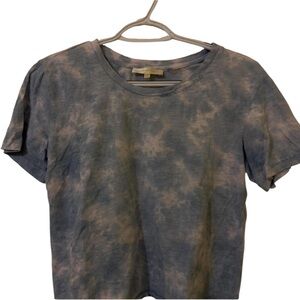 LoveShackFancy Gray Black Crop Tee